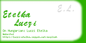 etelka luczi business card